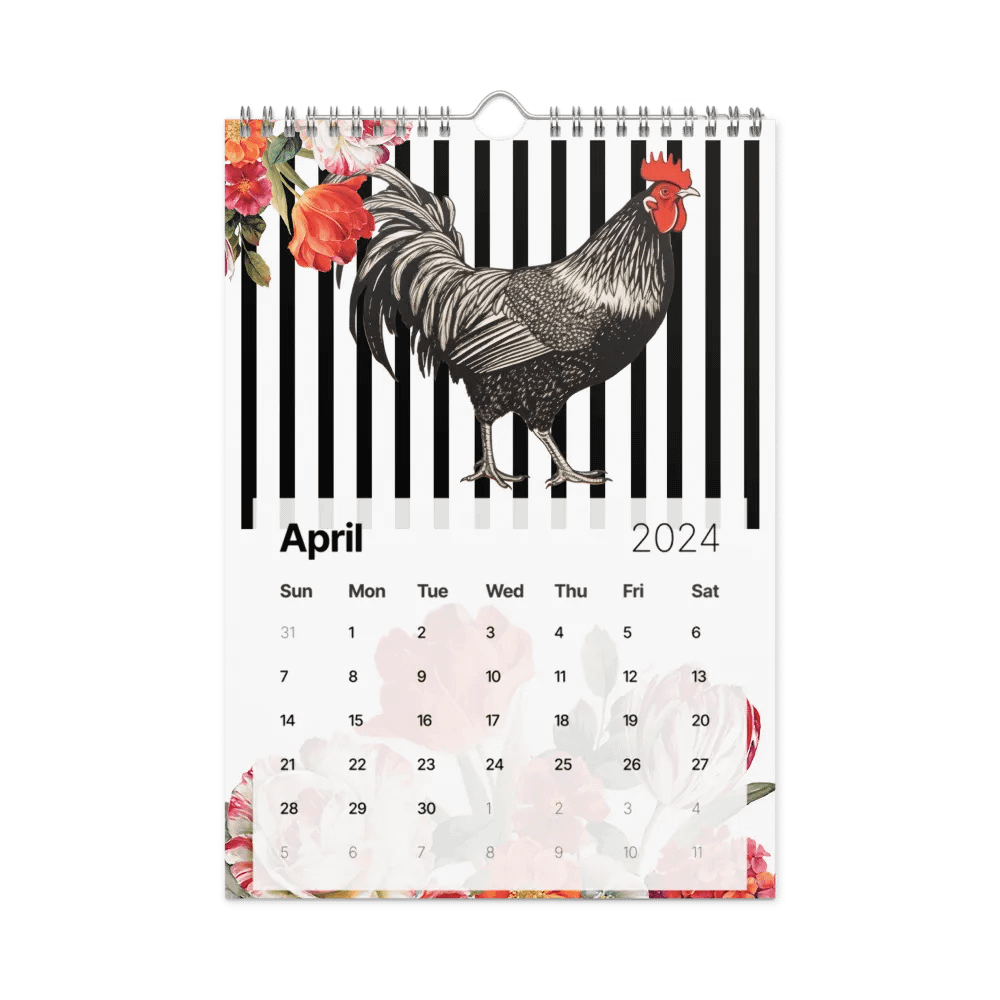 Rooster Collection 2024 Wall Calendar product image (9)