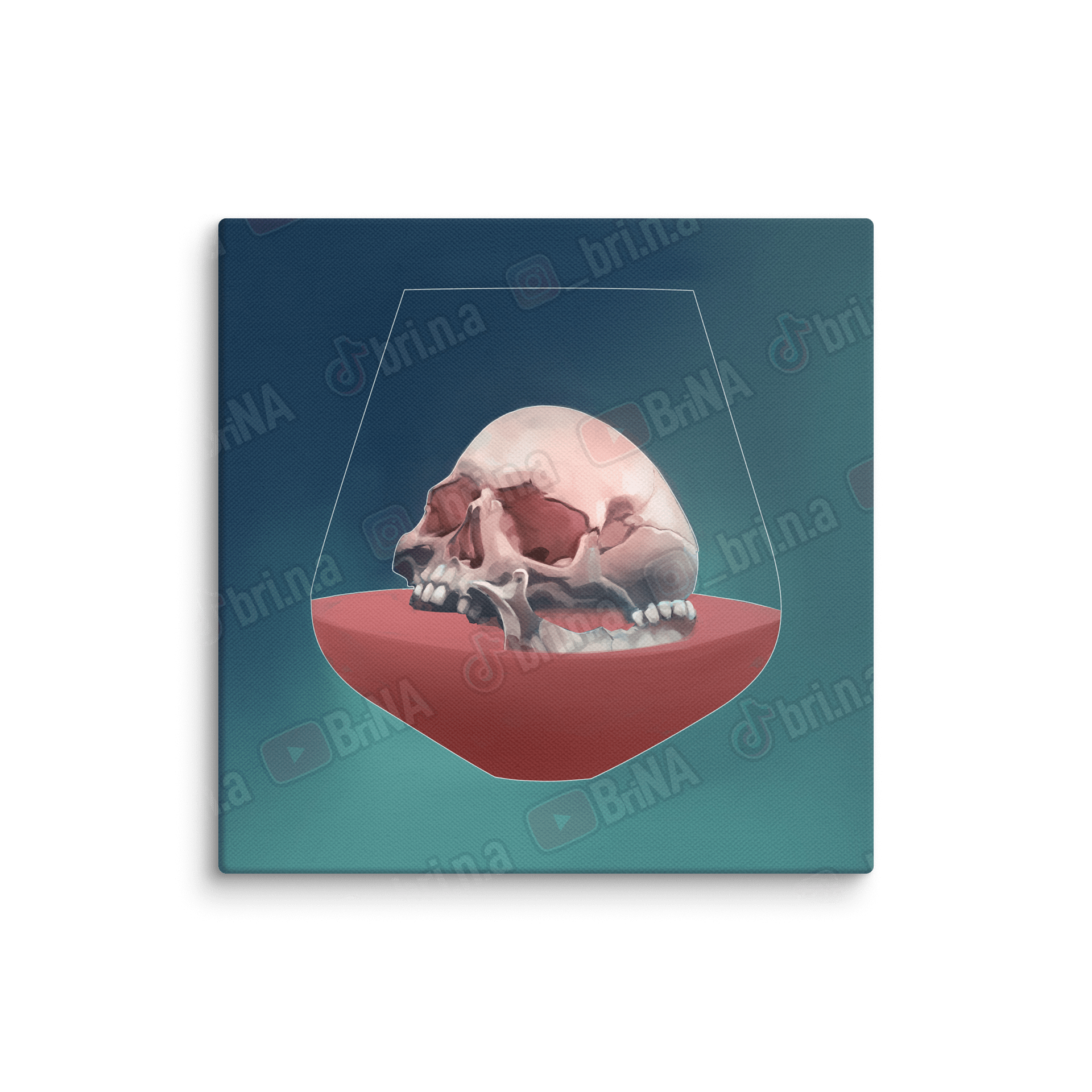 Skull Merlot - Canvas product image (1)