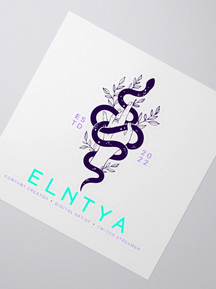 Purple Snek Logo Sticker product image (3)