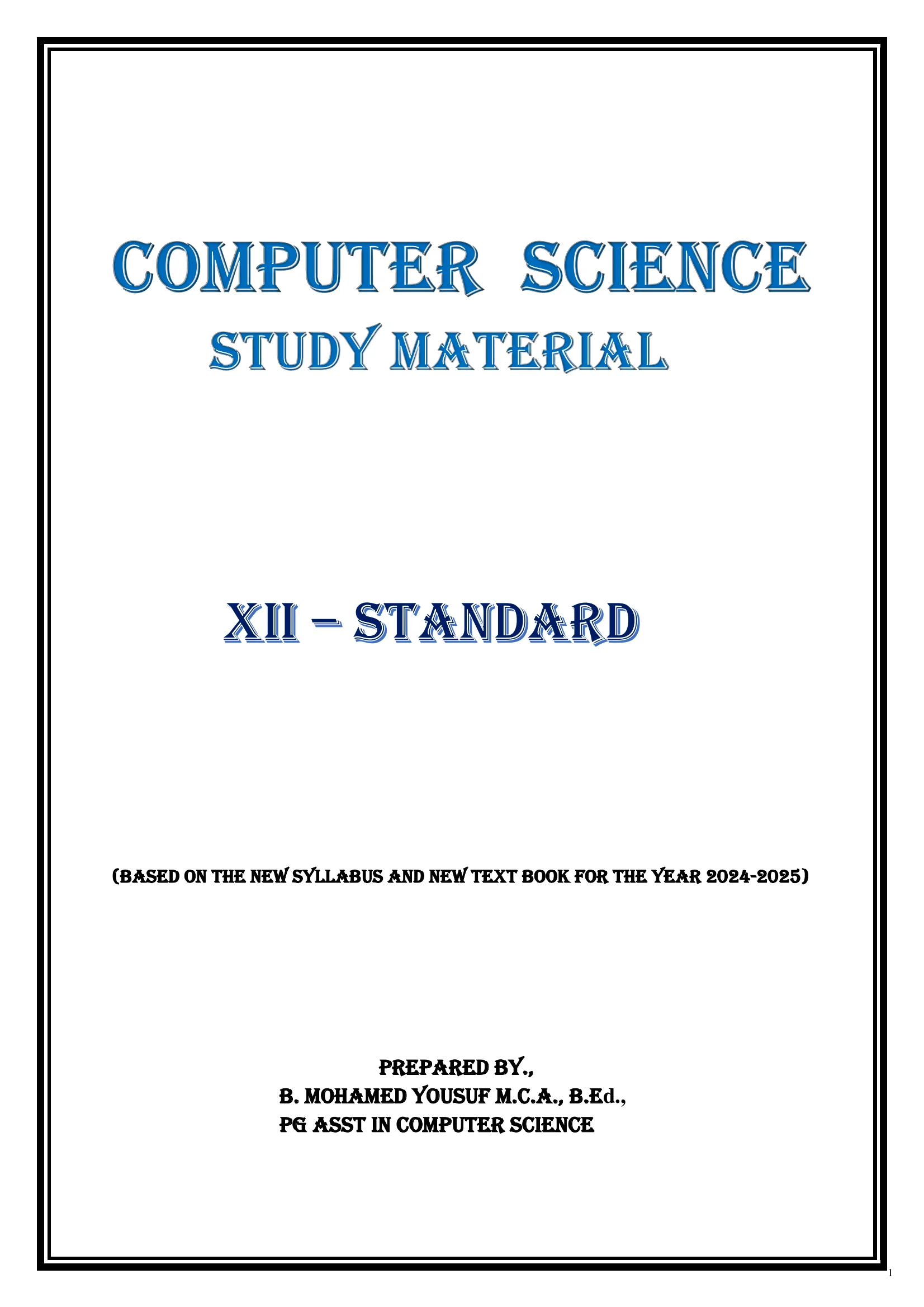 12th Computer Science Best Guide English Medium 2025 product image (1)