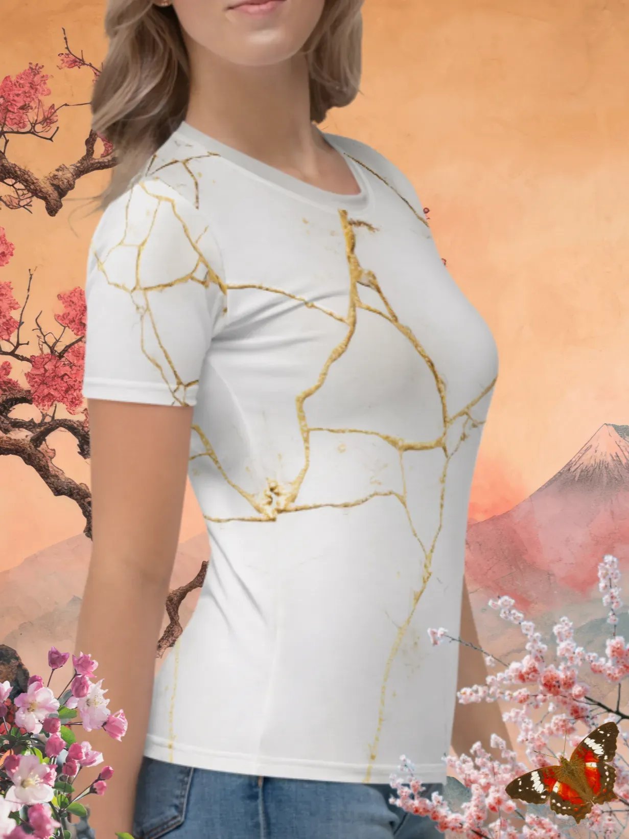 Elegant White & Gold Kintsugi product image (3)