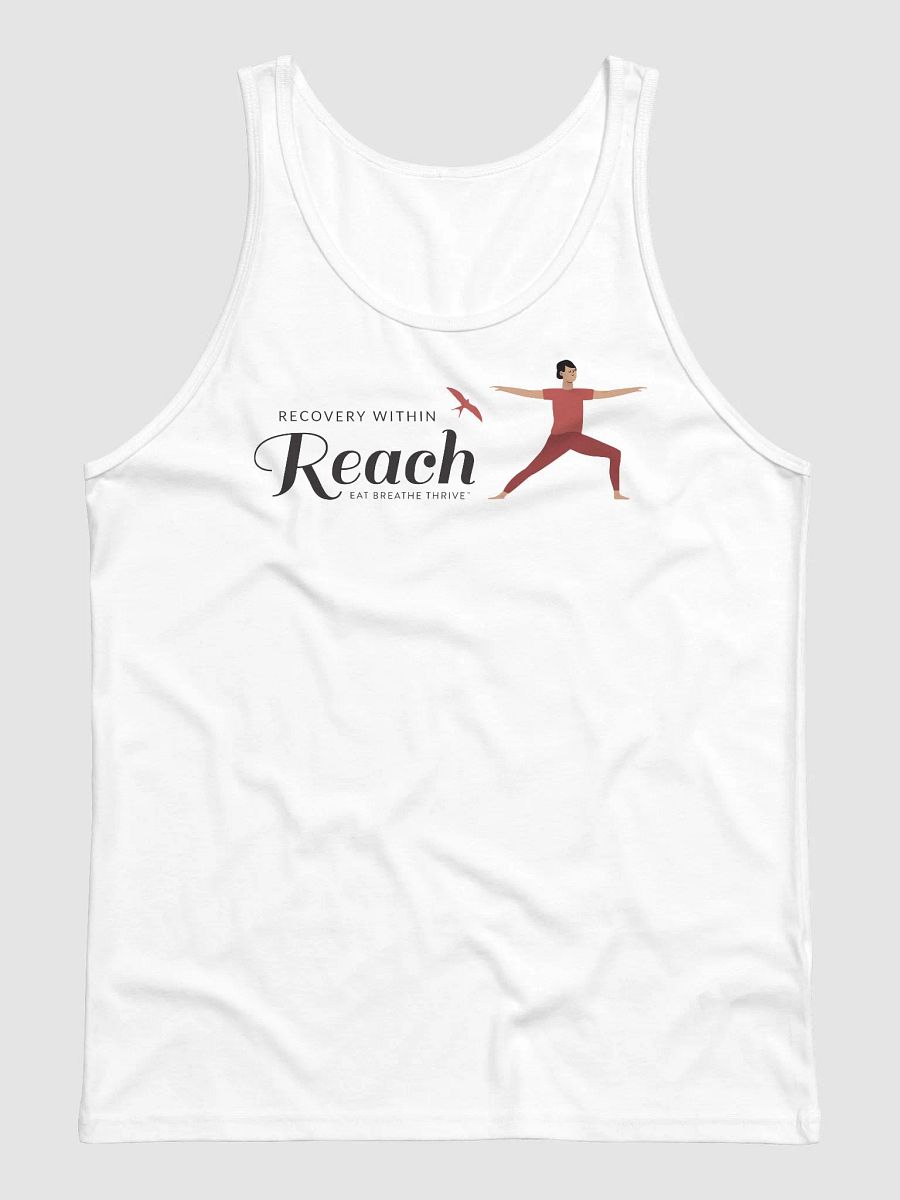 Recovery within Reach | white tank warrior pose product image (1)