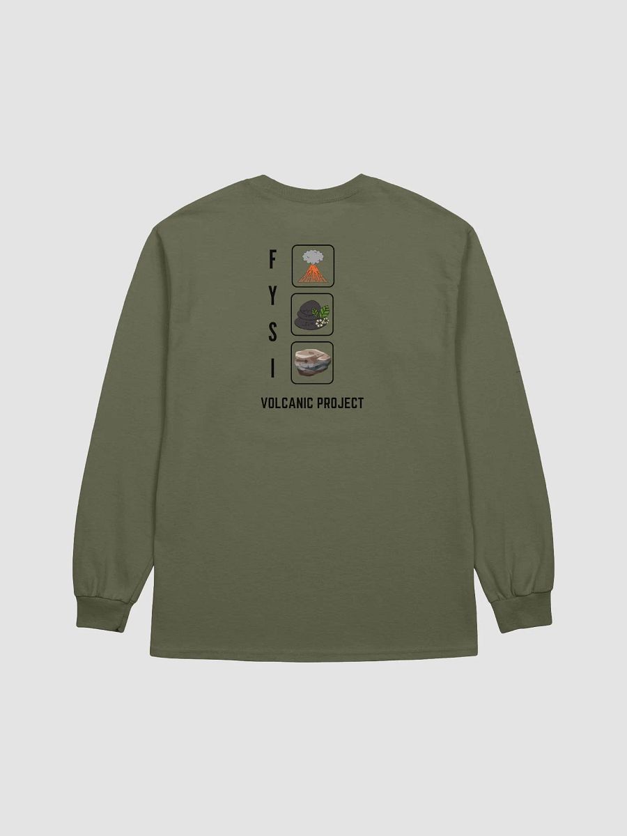 Volcanic Geological Wonderlands organic cotton long sleeve t-shirt product image (2)