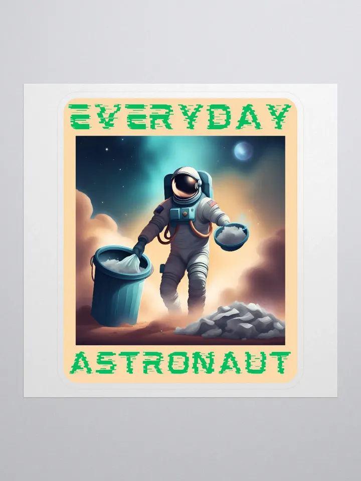 Everyday Astronaut Putting out the Trash Sticker product image (3)