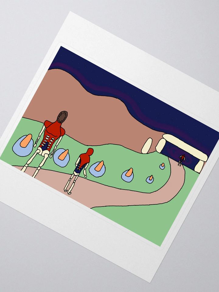 Time Walk Clock Sticker product image (4)