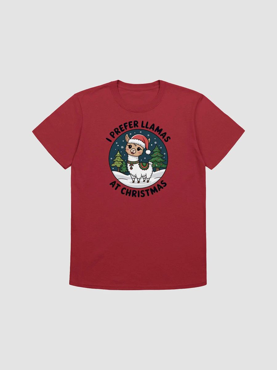 I PREFER LLAMAS AT CHRISTMAS Festive TShirt product image (3)