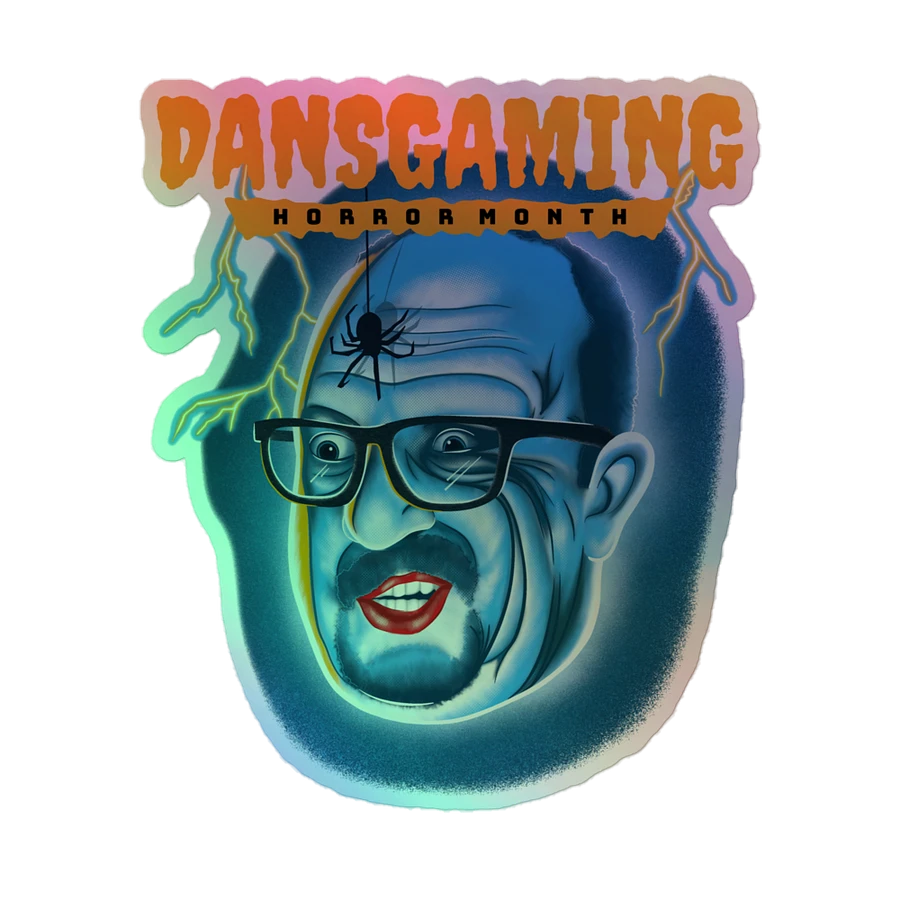 Holographic Horror Month Sticker 2023 DansGaming