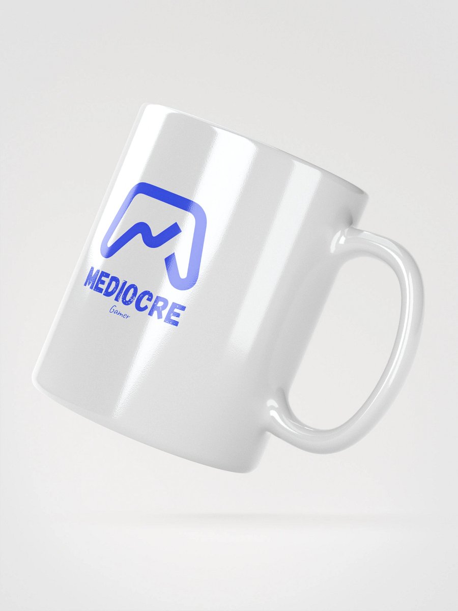 Mediocre Gamer Logo White Glossy Mug product image (2)