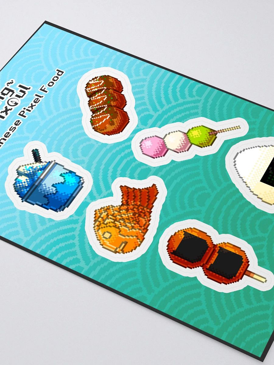 Japanese Pixel Food Sticker Sheet product image (2)