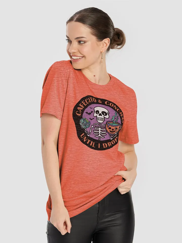 Cafecito and Conchas Halloween Skeleton Supersoft Classic Fit T-Shirt product image (2)