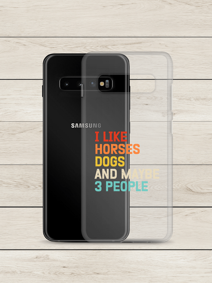 "Horses, Dogs and 3 people" clear case for Samsung® product image (8)