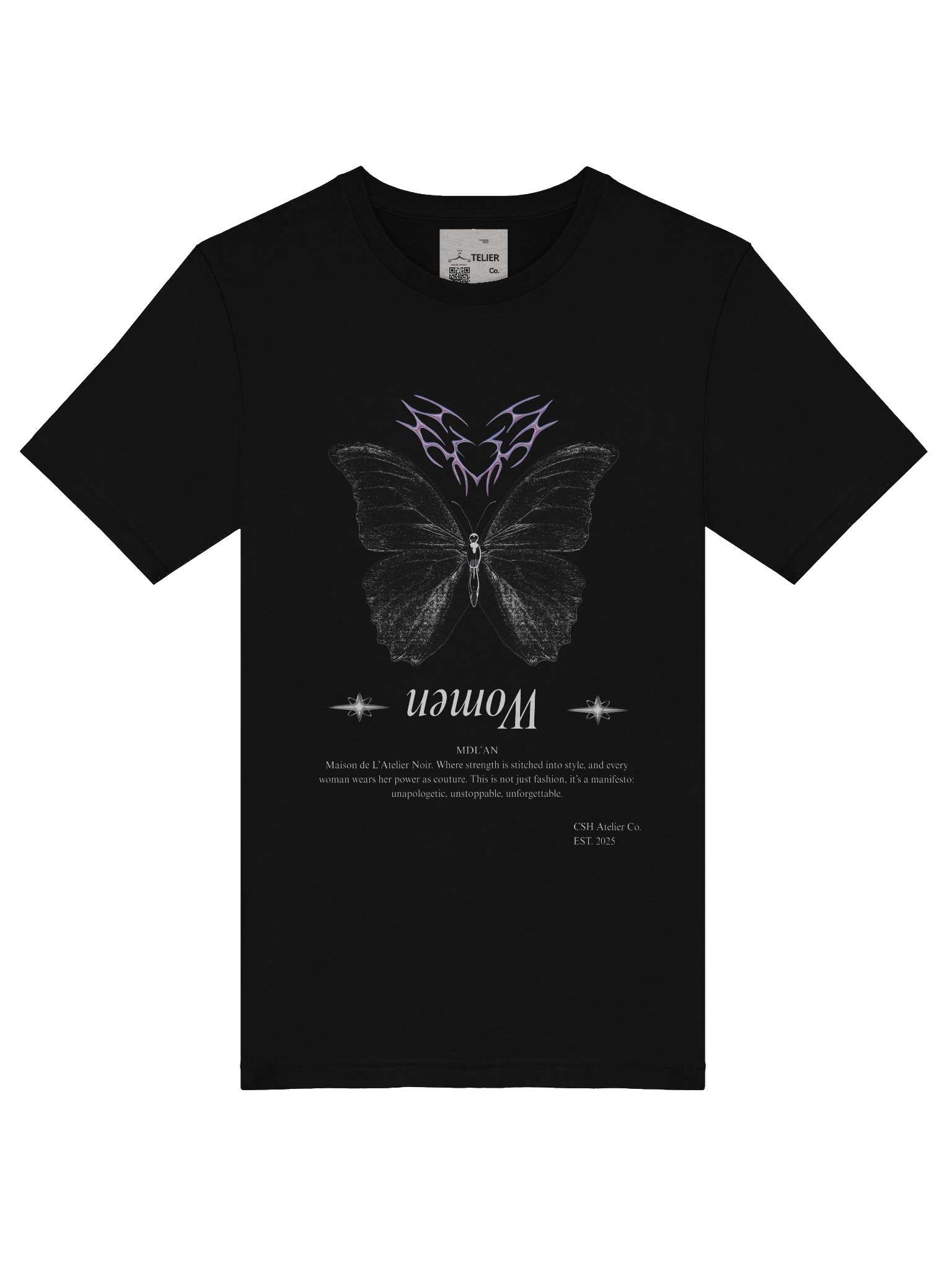 MDL’AN Women’s Empowerment Tee – Butterfly Manifesto Edition product image (15)