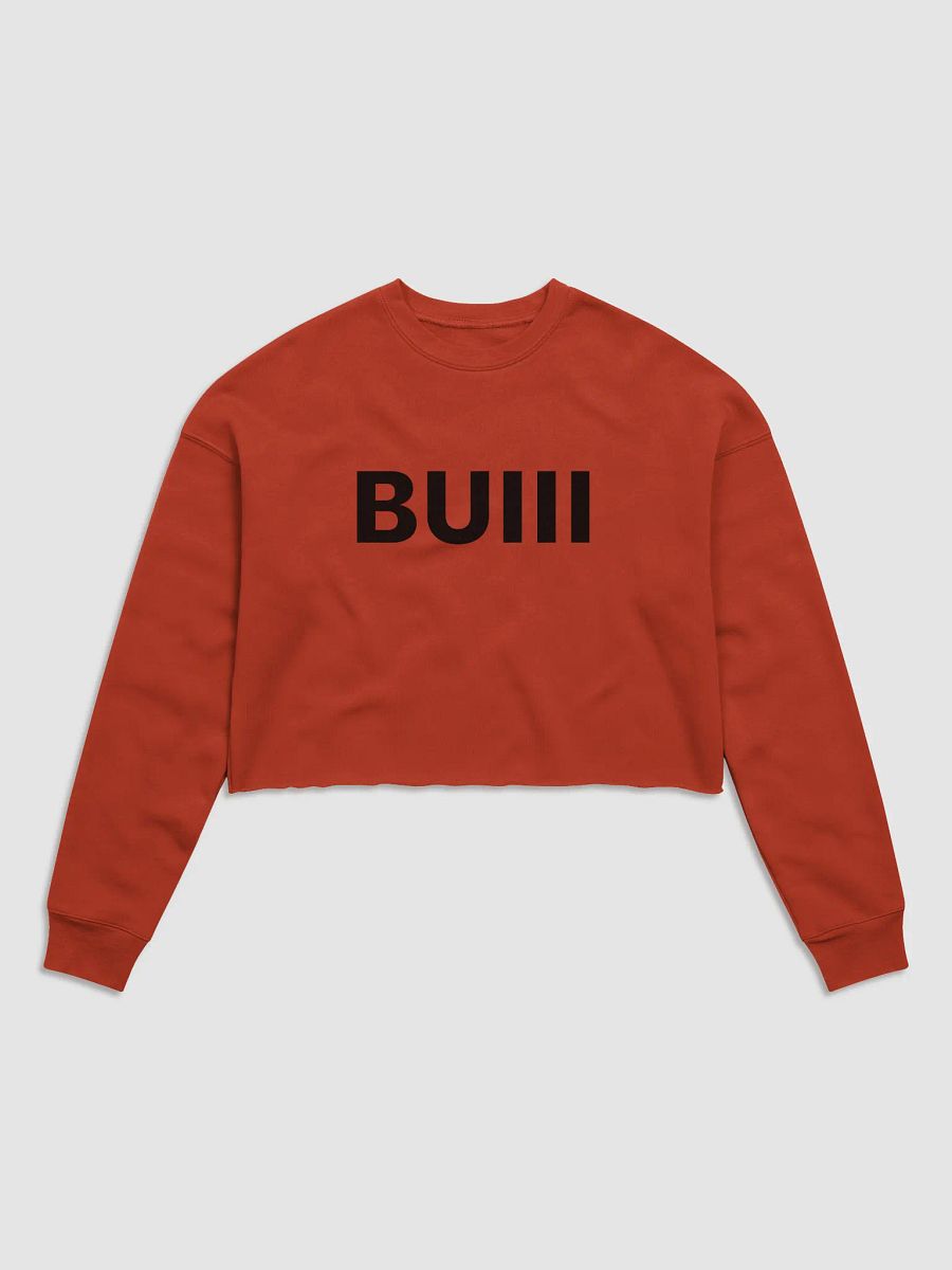 BUIII Originals Logo Women's Fleece Crop Sweatshirt product image (1)