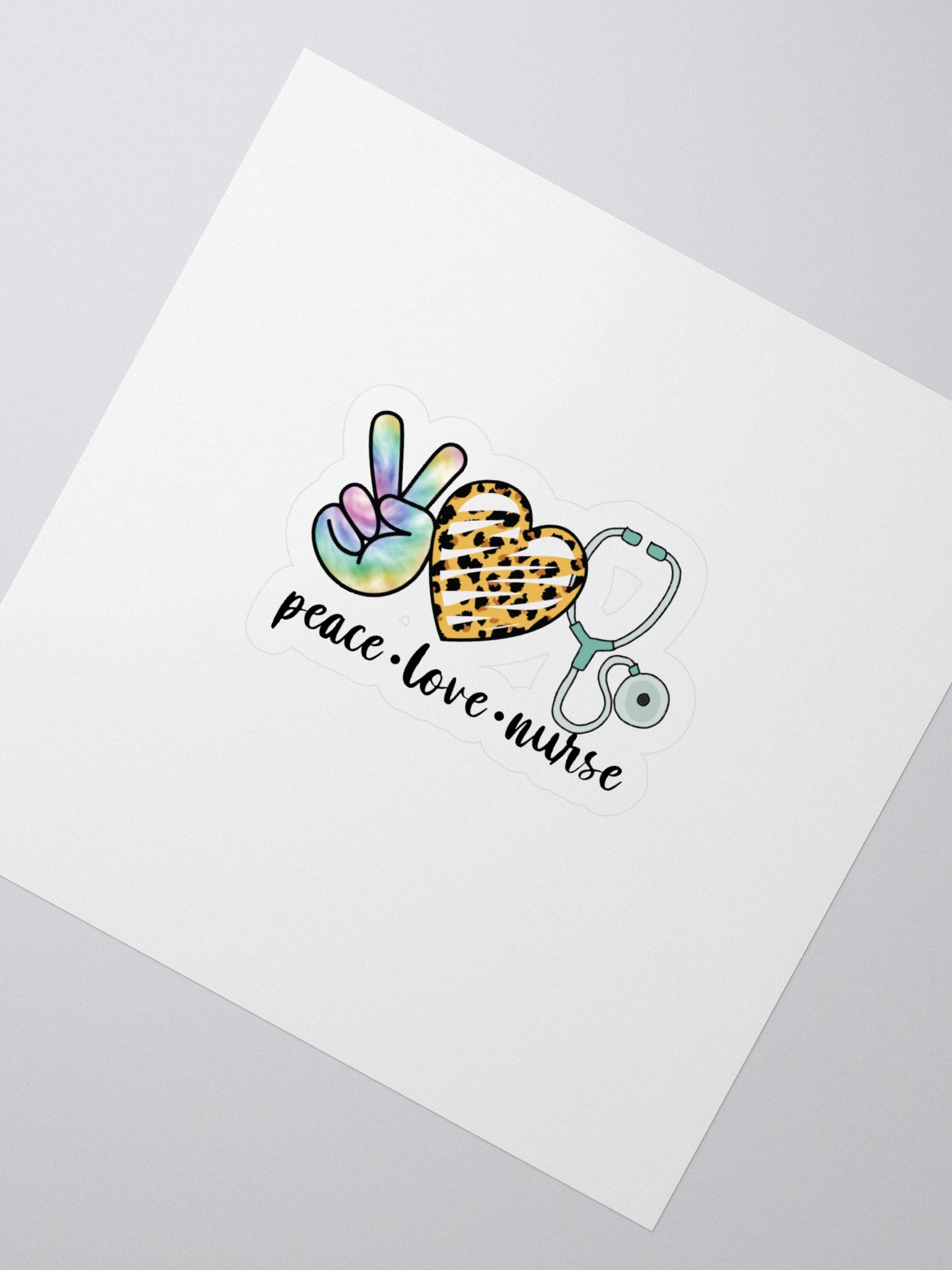 Peace Love Health Stickers Set product image (2)