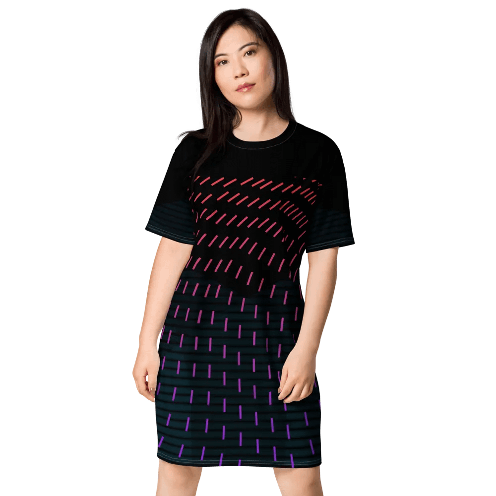 Chromatic Wave All-Over Dress product image (1)