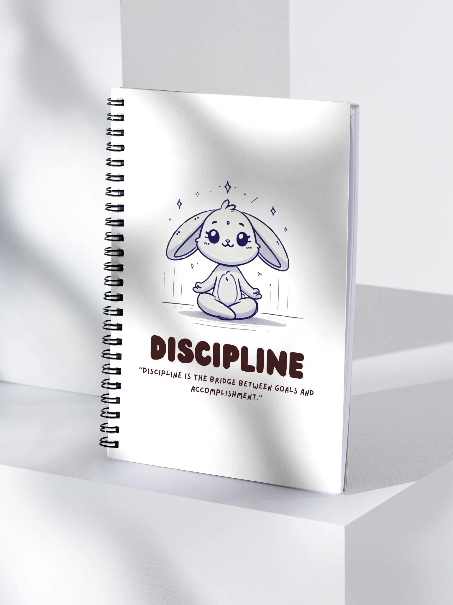 Discipline Rabbit Spiral Notebook product image (4)