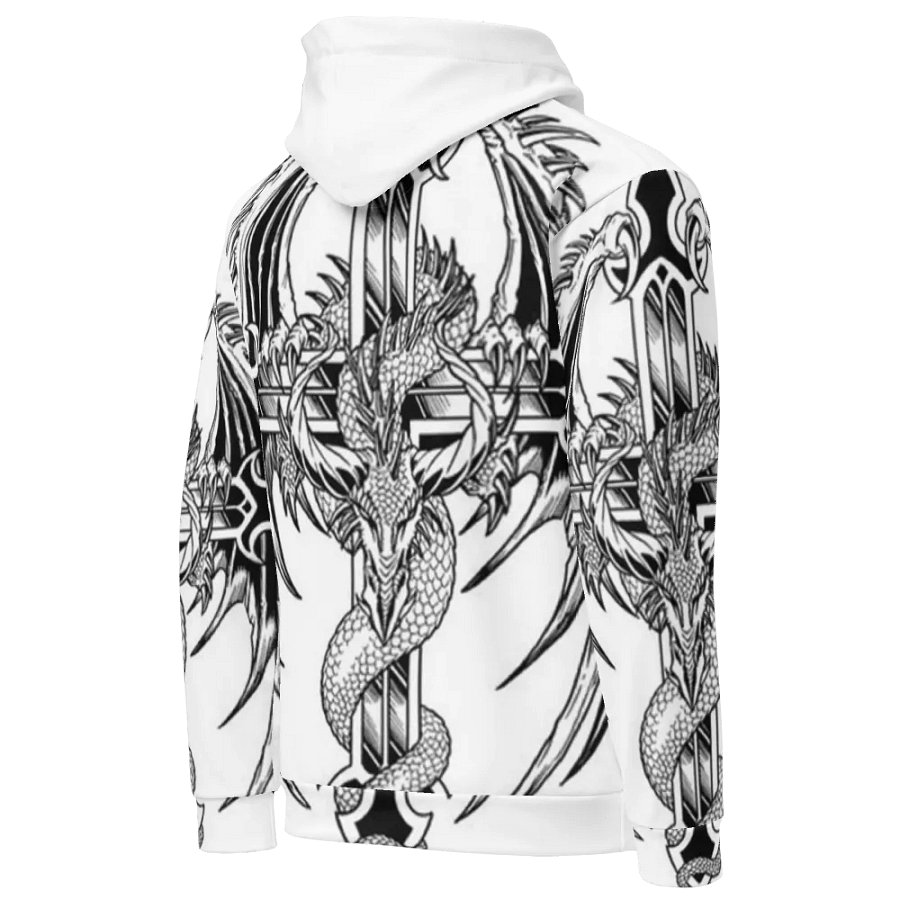 Dragon Cross Monochrome Hoodie product image (3)
