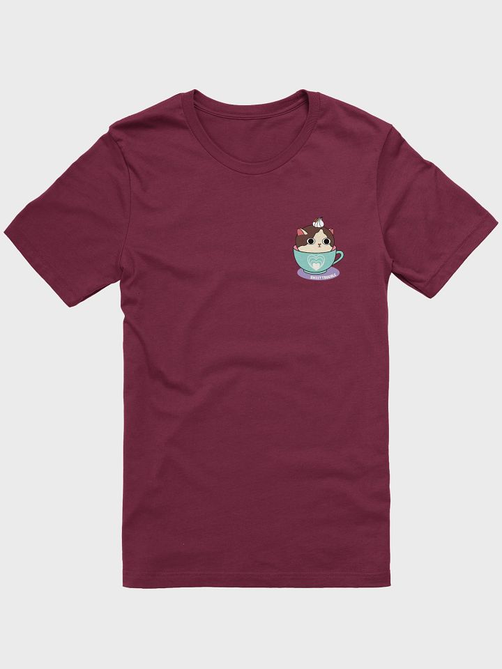 Sweet Trouble T-shirt, Coffee Cat (Left Chest and Back Prints) product image (10)