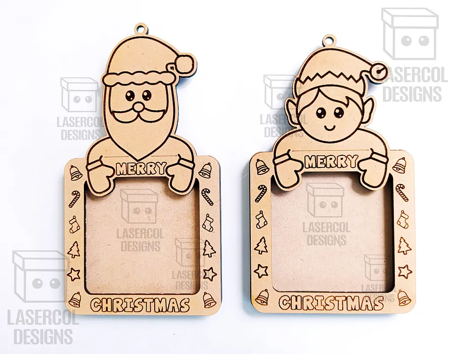 Christmas Photo Frames Bundle - Laser Cut Files product image (2)