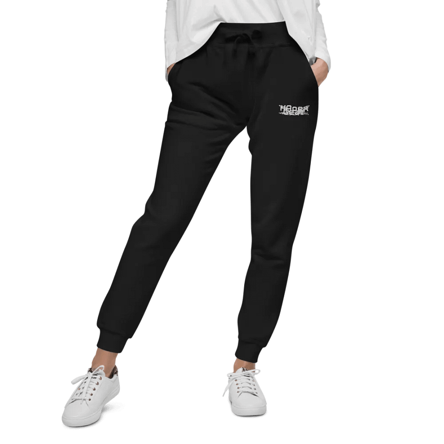 Unisex Fleece Joggers - Embroidered - White HApex Gear White Logo product image (8)