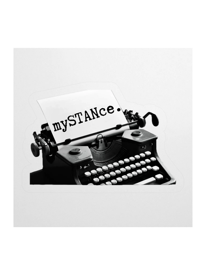 Vintage Typewriter 'mySTANce' Kiss Cut Stickers product image (2)