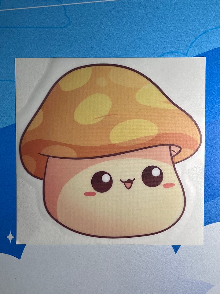 Orange Mushroom - Large Sticker product image (2)