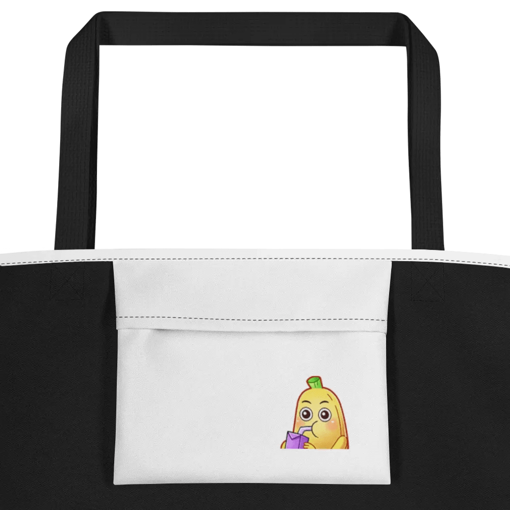 Banana 16″×20″ All-Over Print Large Tote Bag w/ Pocket product image (3)