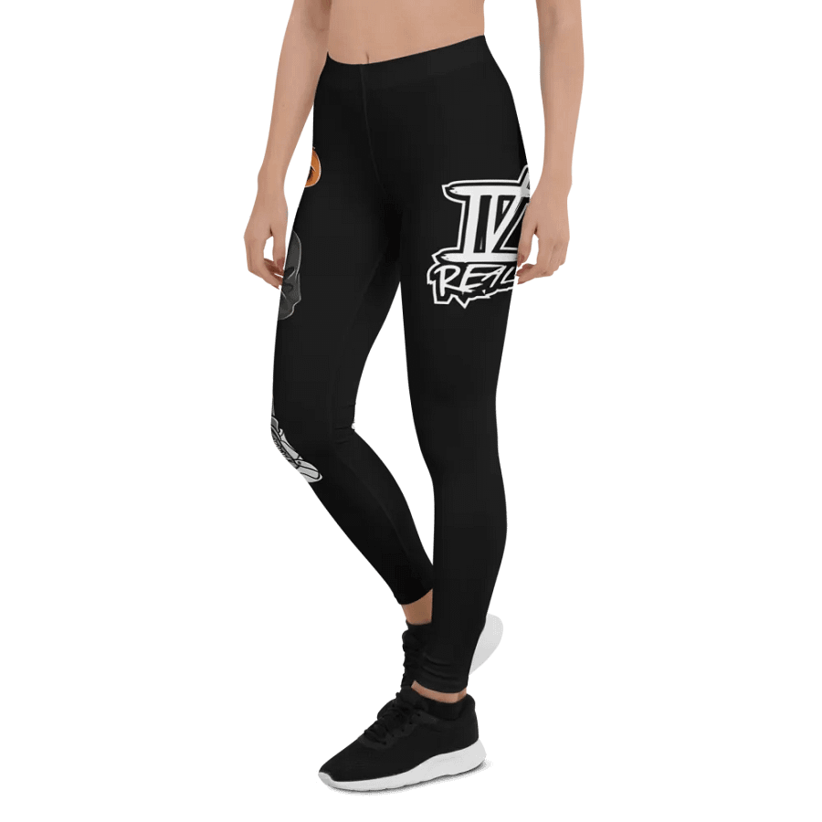 Standing Bear Black All-Over Print Leggings product image (4)