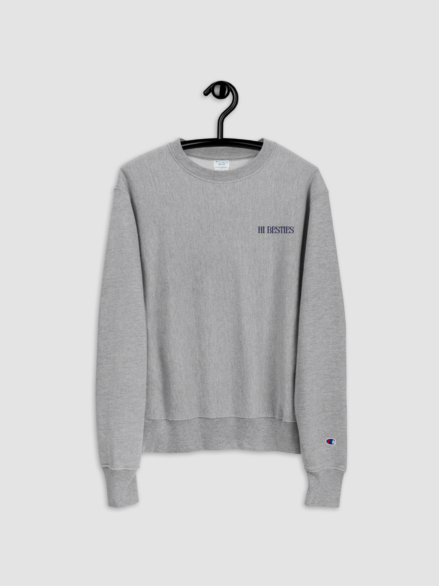 Hi Besties Embroidered Champion Crewneck Sweatshirt product image (5)