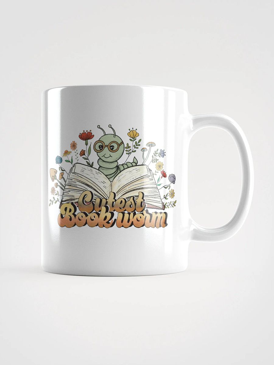 Cutest Bookworm Mug – Whimsical Book Lover Gift product image (2)