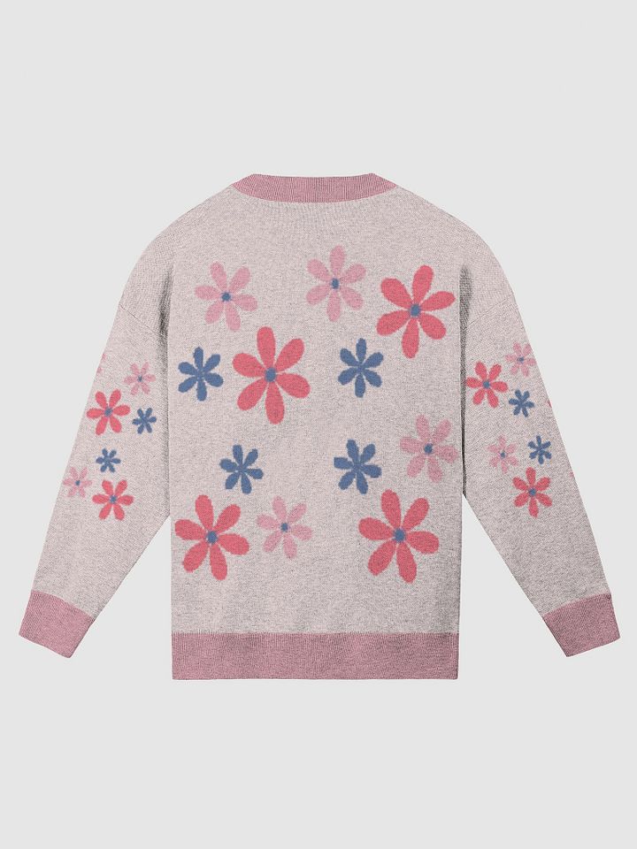 Pink Flower Lover Jacquard Crewneck product image (2)