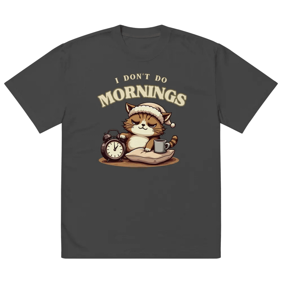 Cozy Cat Morning Vibes T-Shirt product image (5)