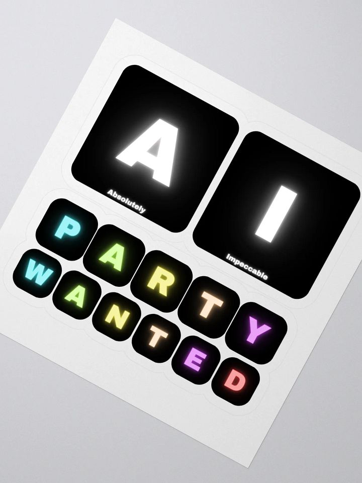 Absolutely Impeccable Party Wanted Stickers product image (2)
