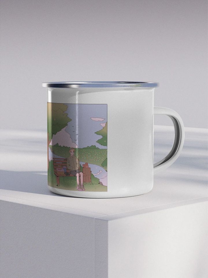 [WildlifeSam] Enamel mug- nature scene product image (1)
