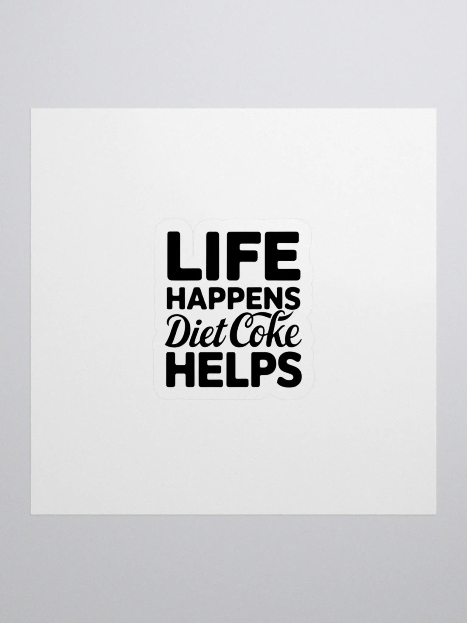 LIFE HAPPENS Diet Coke Sticker Pack product image (1)