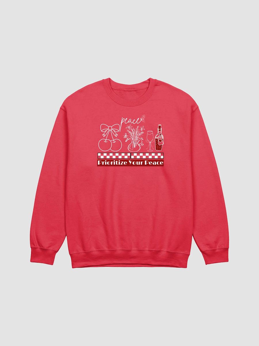 Prioritize Your Peace, Gildan Crewneck Sweatshirt. product image (2)