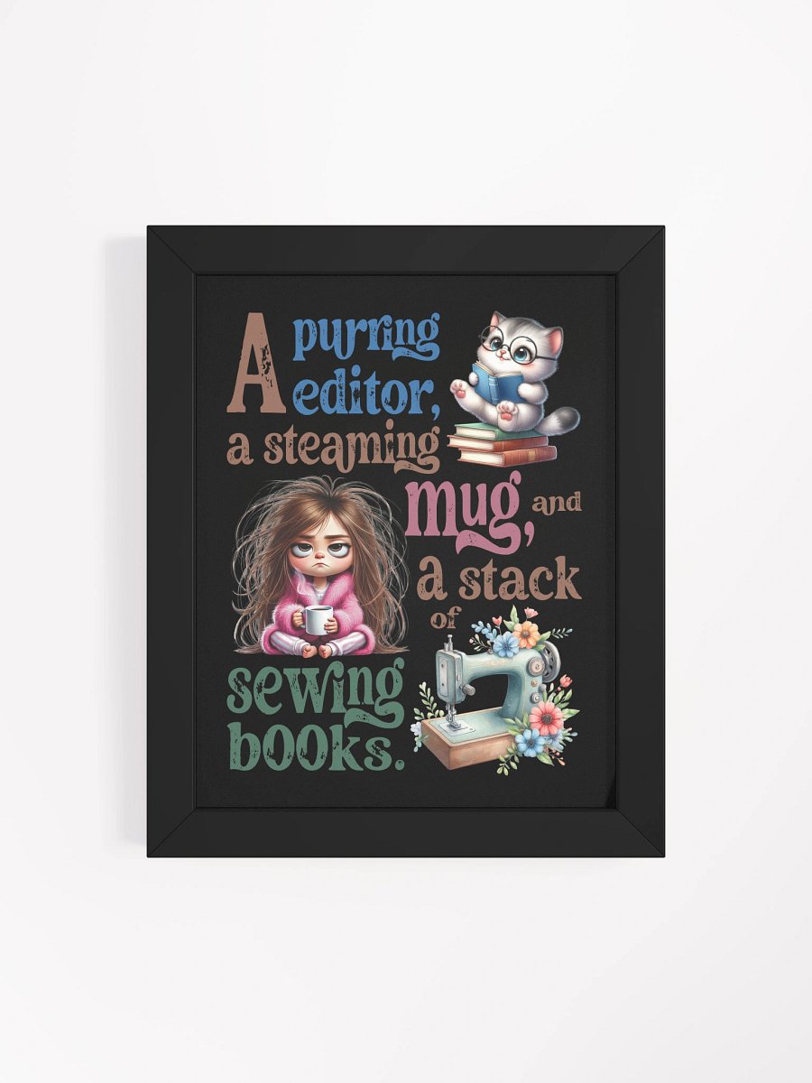 Purring Editor Framed Poster product image (64)