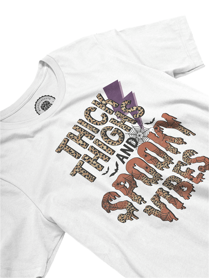 Thick Thighs & Spooky Vibes Shirt product image (2)