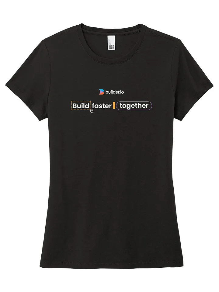 Builder.io - Women's Build Faster Perfect Tri Tee product image (1)