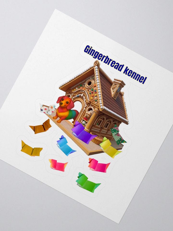 Gingerbread Kennel Kiss Cut Stickers product image (2)