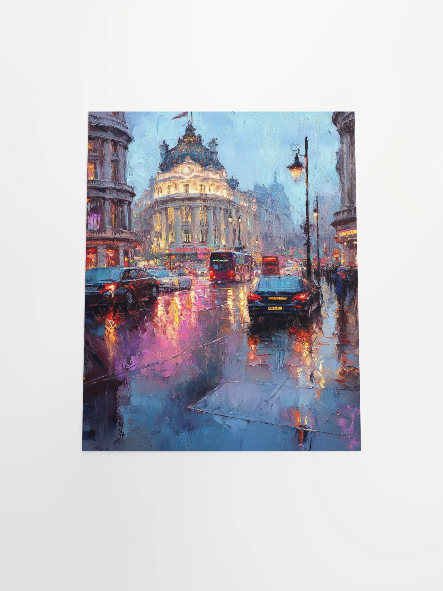 Piccadilly Rain Matte Unframed Wall Art Paper Canvas product image (14)