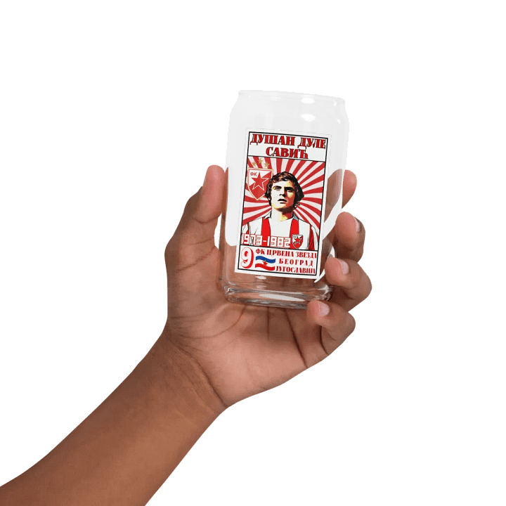 Dušan Dule Savić (FK Crvena Zvezda) Can-Shaped Glass product image (2)