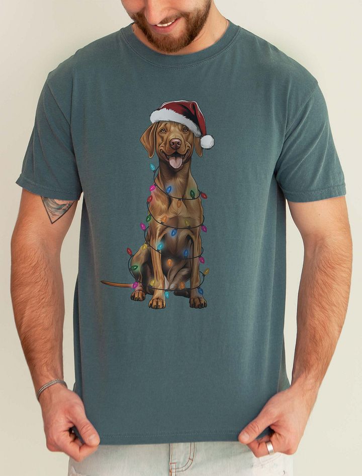 Funny Vizsla Christmas T-Shirt for Vizsla Paw-rents product image (1)