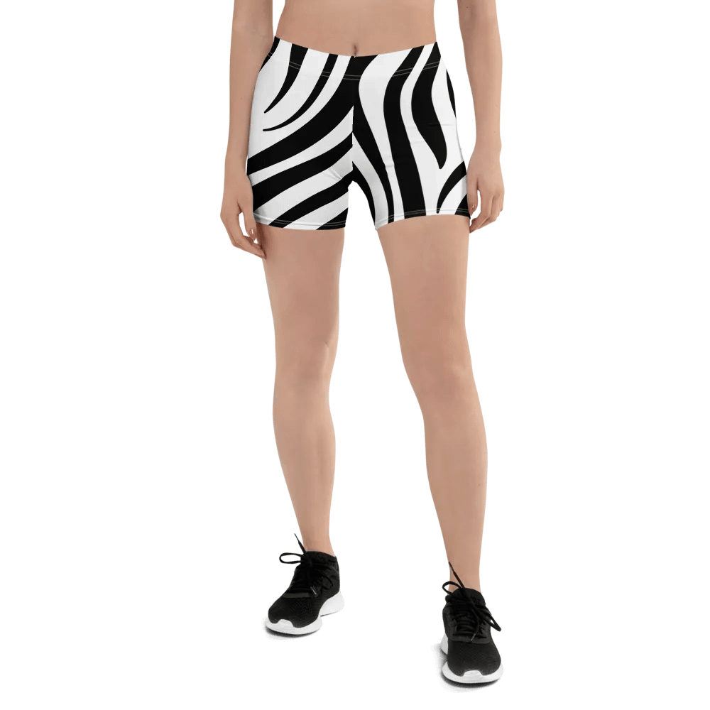 Zebra Stripes All-Over Print Shorts product image (2)