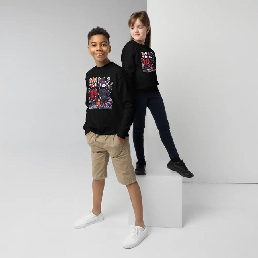 Nyx and Cypher Panda youth Sweater product image (12)