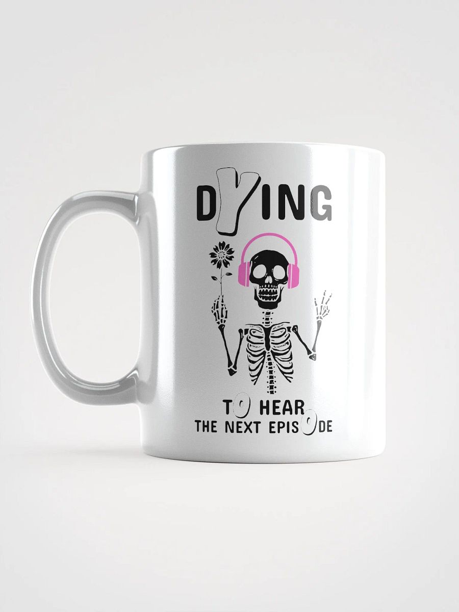 Skeleton Listening To A True Crime Podcast Coffee Mug product image (7)