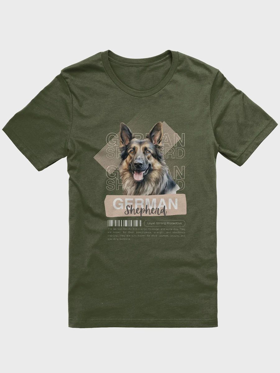 Dark Color German Shepherd with Background Regular Fit T-shirt product image (53)