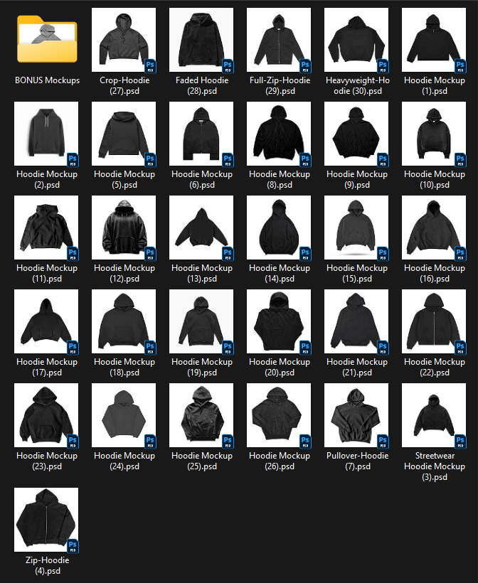 Hoodie PSD Mockups Mega Bundle product image (3)