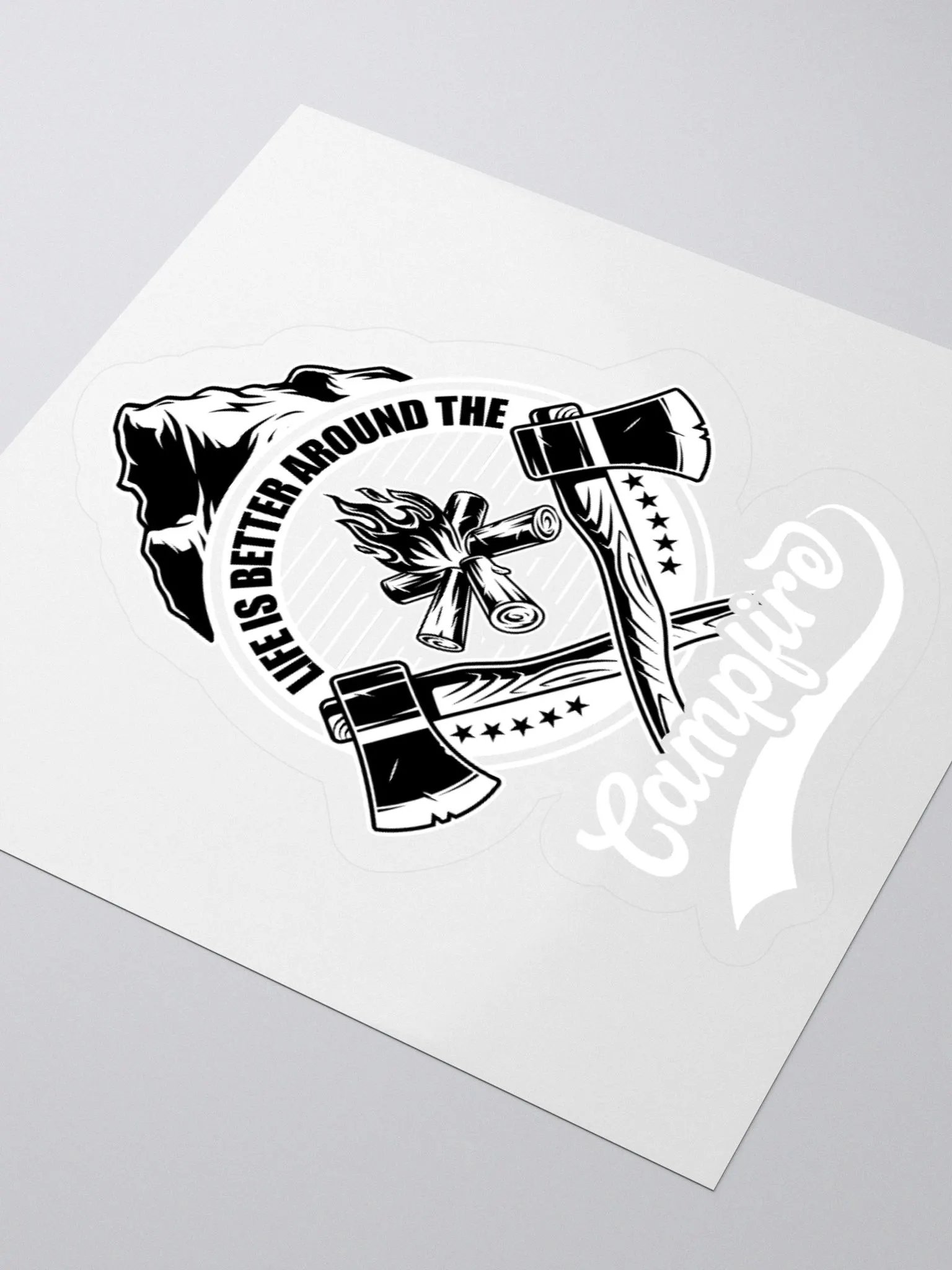 Mountain Campfire Kiss-Cut Stickers product image (10)