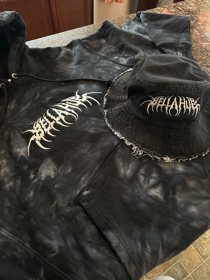 Bella Hue Embroidered Distressed Denim Bucket Hat product image (2)